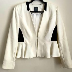 White Blazer with Black Design